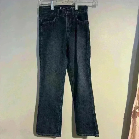 Size 10 slim boys Childtens Place Jeans - bootcut, medium wash. EUC - Picture 1 of 3